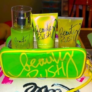 💚💛 Incredibly RARE HTF Victoria’s Secret complete Beauty Rush Perfume Set 💛💚
